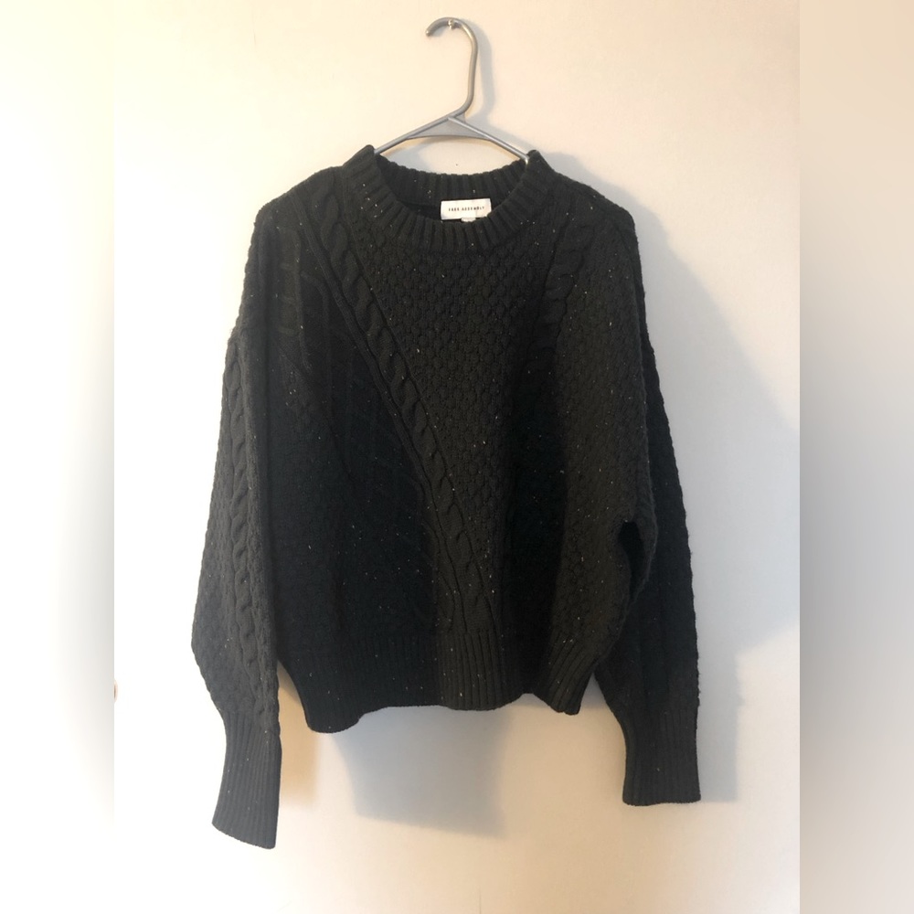 BNWT- Free Assembly cable knit sweater